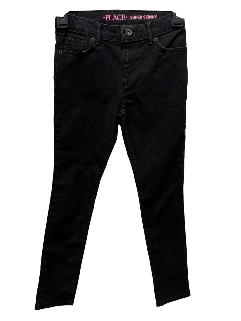 The Children's Place Black Super Skinny jeans an an adjustable waistband Sz(10)